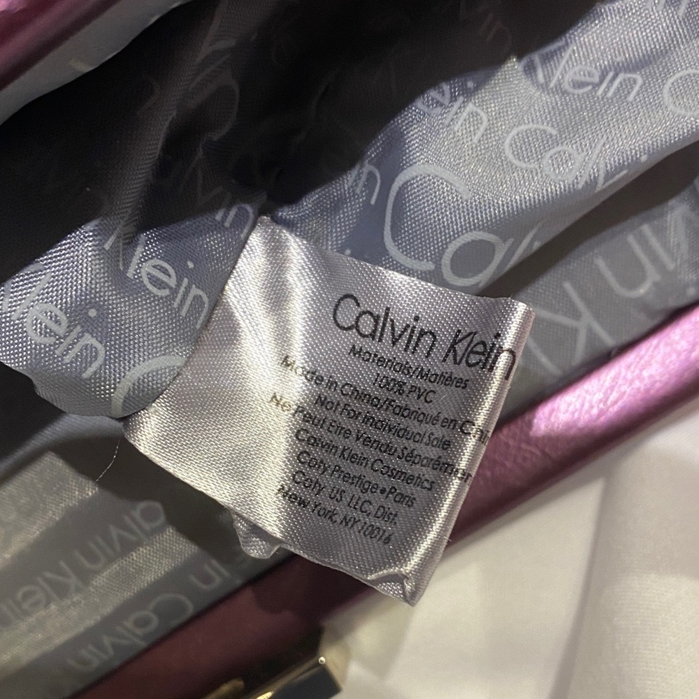 Calvin Klein Metallic Purple Clutch - Picture 3 of 3